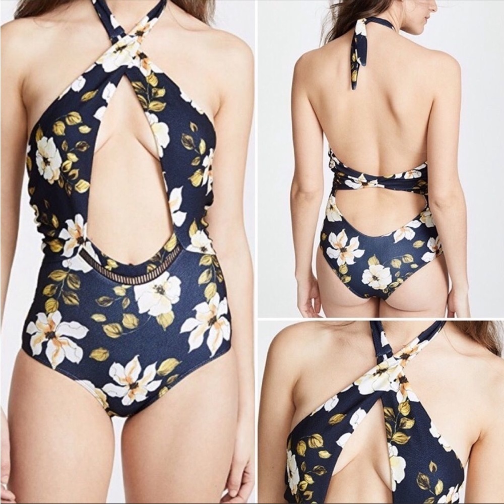 Beach Riot Paige Floral 1 Piece